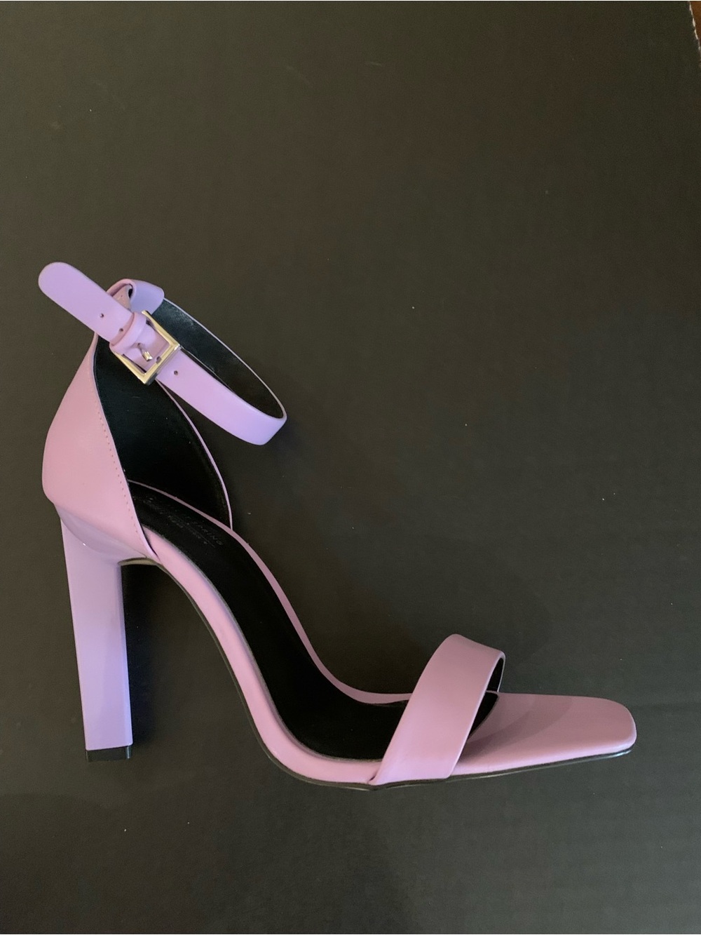 Call It Spring Lilac Ankle-Strap Block Heel Sandals